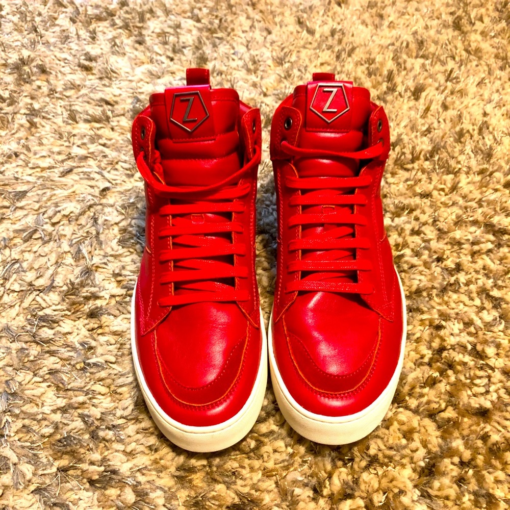 Z Zenga NWOT High Top Red Sneakers